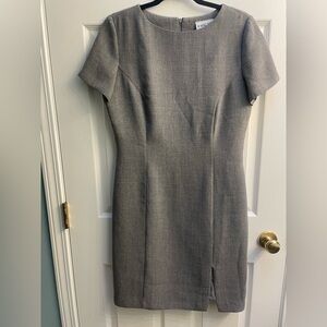 Vintage Elegant Gray Women's Dress